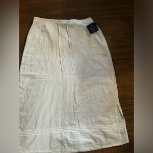 Crazy Horse White Linen skirt